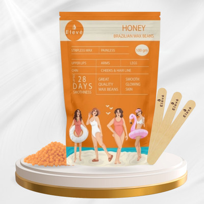 Eleve Roll on Depilatory Wax Cartridge for leg and arms(Gold) Wax (100 gm) (Pack of 2) Cream(100 g)