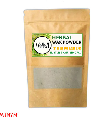 Winym Herbal Brown Wax Powder | Herbal Shine Hair Removal Powder(100 g)