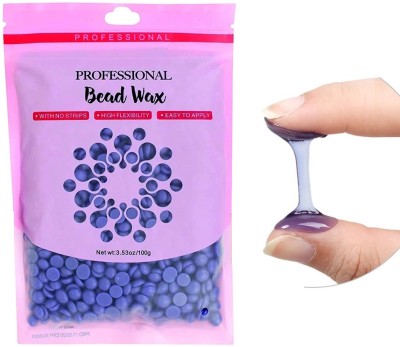 WECHARMERZ Painless & Stripless Hair Removal Wax Beans for Face, Under Arm, Legs Wax(100 g)