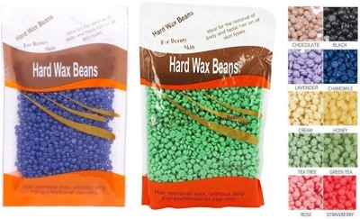 Herrlich PROFESSIONAL TWO HARD WAX BEANS HAIR REMOVAL WAX Wax(100 g, Set of 2)