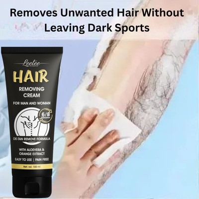 LEETEE Hair Removal for Bikini Line, Arms & Legs with AALOEVERA ECTRACT Cream(100 ml)