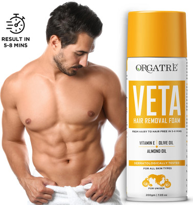 Orgatre Hair Removal Spray for Men & Women for Hands, Legs, Chest| Natural All Skin Type Spray(200 g)