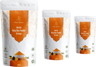 AK PURE BLOOM Full Body Orange Wax Powder 300gm – 15 Min Painless Herbal Hair Removal Powder(300 g)