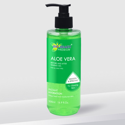 Bio-Reach Aloe Vera 2in1 After & Before Waxing Gel Spray(500 ml)
