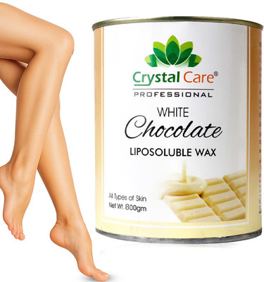Crystal Care White Chocolate Liposoluble Wax | Smooth Hair Removal for Soft, Glowing Skin Wax(800 g)
