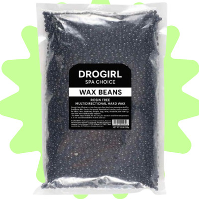 Drogirl (1KG) (1000g) Honey Wax Beans Hard Wax Beads for Hair Removal Face & Bikini C12 Wax(1000 g)