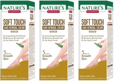 NATURES ESSENCE SOFT TOUCH GOLD HAIR REMOVAL CREAM Cream(150 g, Set of 3)