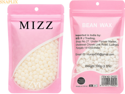 Snaplix Natural Shine Bean Wax Easy Application Formula 🌟 pack of 1 and White Chocolate Wax(100 g)