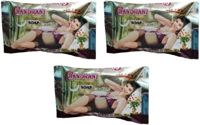 Chandrani Hair Removal Soap For Men & Women | Enriched With Natural Glow - Pack of 3 Cream(120 g, Set of 3)