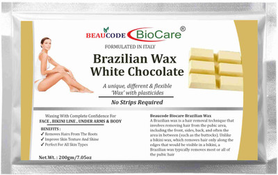 Beaucode Brazilian Wax White Chocolate No Strip Required Wax(200 g)