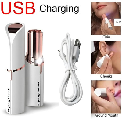 Flying monk Lipstick Shape Electronic Facial Hair Remover Shaver Waxing Strips(150 g)