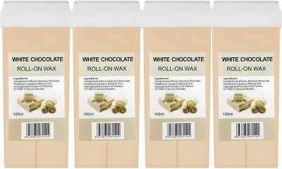 glowease White Chocolate Roll-On Wax Kit (Set of 4 Refill Wax) 100 ML Wax(100 ml)