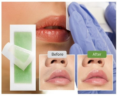 YAWI Best Painless Facial Wax Strips with Cleansing Wipes for Instant Hair Removal Strips(10 g)
