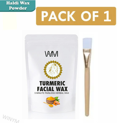 Winym Turmeric Wax Powder With Brush | Herbal Radiance Wax Pack Powder(100 g)