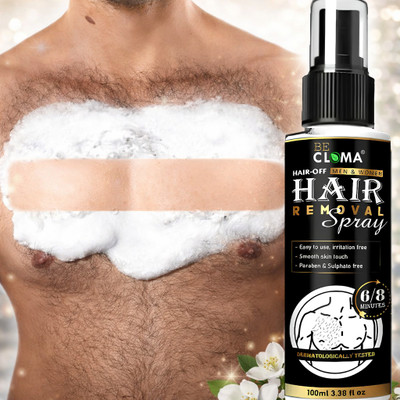 Becloma Hair Removal Spray for Sensitive Skin | Quick Painless Body Clean Spray Spray(100 ml)