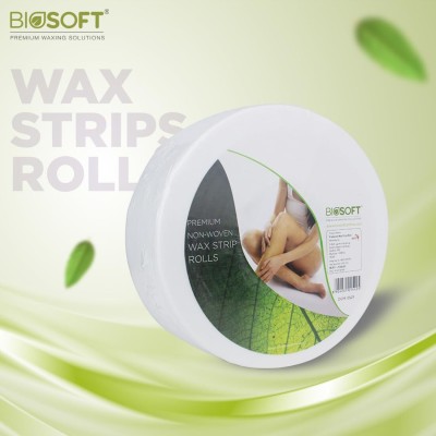 Biosoft Wax Strips Roll (100 Meters) Strong,Flexible,And Ideal For Complete Body Waxing Strips(400 g)