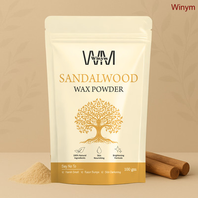 Winym Sandalwood Face, Full Body, Under Arm, Bikini Wax Powder Soft Glow Hair Removal Powder(100 g)