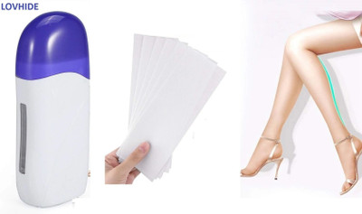 LOVHIDE Roll On Portable Cartridge Wax Heater Machine with Strips Wax(200 g)