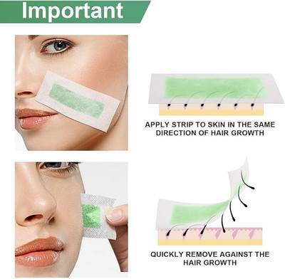 AFARAXIA facial hair removal wax strips are gentle Strips(20 g)