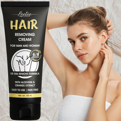 LEETEE Hair Removal Cream for All Skin Type NaturaL Cream Cream(100 ml)