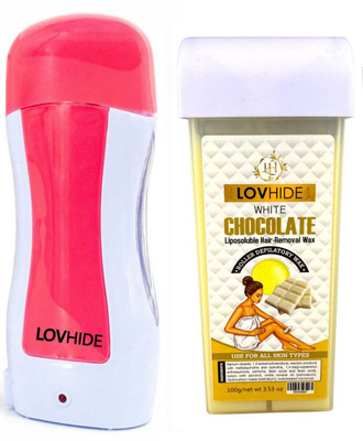 LOVHIDE Hair Removal Roll On Wax Heater Machine With Roll-On Wax Refill Cartridge Wax(100 g)