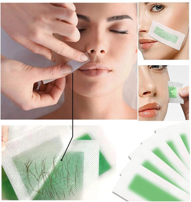 MYEONG Hair Removal Easy And Safe Wax Paper Strips Strips(10 g, Set of 20)