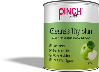 Pinch Me Green Apple Hydrosoluble Wax For All Skin Types Non-sticky,Gentle,Water-soluble Wax(800 g)