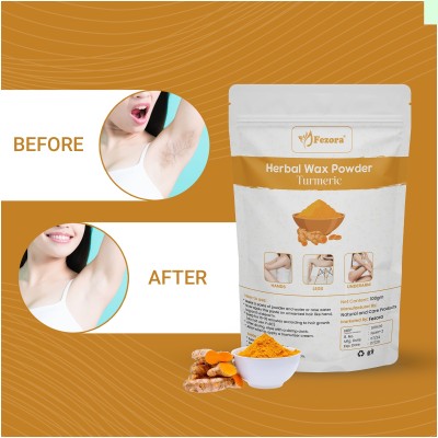 Fezora Face Body Underarm Bikini Hair removal wax(4 in 1 combo) Powder men women Wax(100 g)