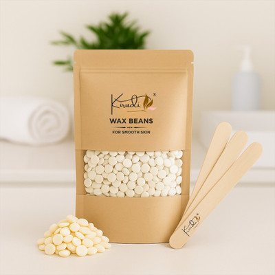 KIRUDI White Chocolate Hard Wax Beans – Gentle Hair Removal Wax for Women Wax(50 g)