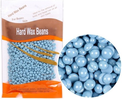 GABBU sky blue BRAZILIAN HARD WAX BEANS FOR PAINLESS HAIR REMOVAL Wax(100 g)