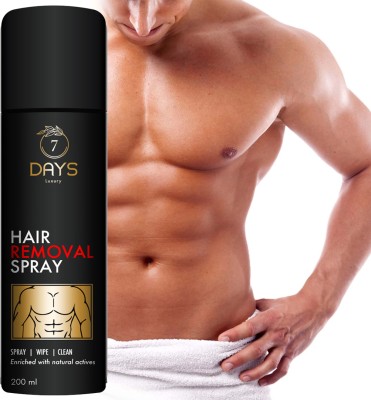 7 Days Hair Removal Cream Spray for Chest Back Legs Under Arms & Intimate Area Spray Spray(200 ml)