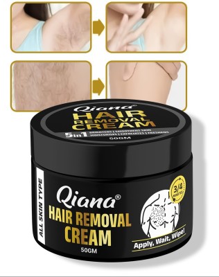 Qiana Bikini Line Hair Removal Cream 50g - Natural and Safe for sensitive skin Cream(50 g)