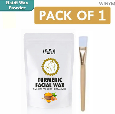 Winym Turmeric Wax Powder With Brush | Herbal Wax for Skin Brightness Powder(100 g)