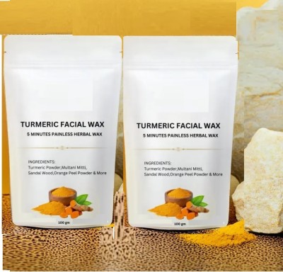 GFSU - GO FOR SOMETHING UNIQUE Face Wax Powder For Women-5 Minutes Painless Herbal Wax Powder Powder(200 g, Set of 2)