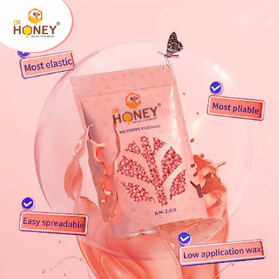DR.HONEY Painless Strawberry wax beans Pink wax beans(100Grams) Wax(100.2G) Wax(100.2 g)