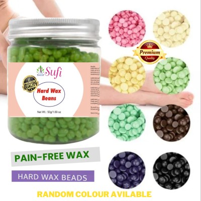 SUFI THE COMPLETE WOMAN Painless Brazilian Depilatory Wax Hard Wax Beans for full body Hair Removal Wax(50 g)