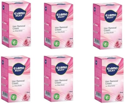 COSMO Silky Herbal Hair Removal Cream With Shea Butter 40g Pack of 6 Cream(240 g, Set of 6)