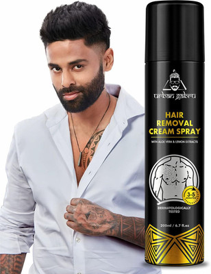 urbangabru Hair Removal Cream for Men Chest, Back, Legs, Under Arms & Intimate Area Spray(200 ml)
