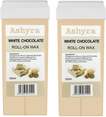 Ashyra White Chocolate Roll-On Wax Kit (Set of 2 Refill Wax) Wax(100 ml, Set of 2)