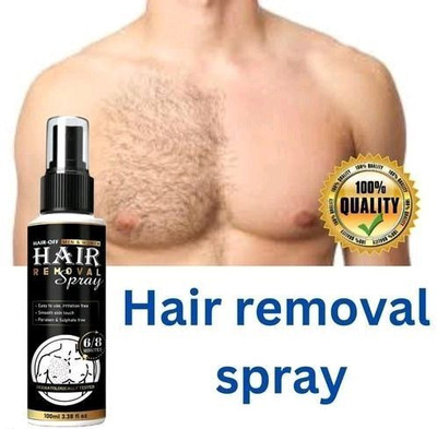 NewClick Hair Removal Cream for Men Chest, Back, Legs, Under Arms & Intimate Area Spray 1 Spray(100 ml)