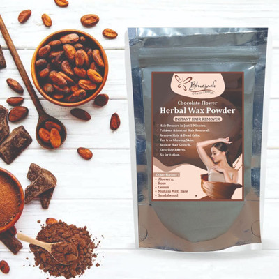 Bluejack Herbal Wax Powder Instant Hair Remover Chocolate Flower Wax(100 g)