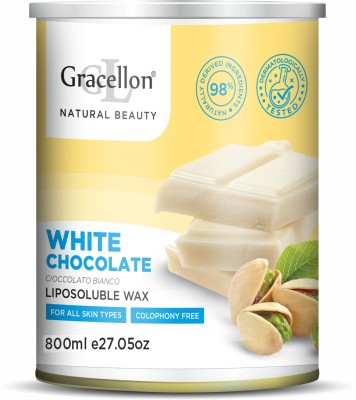 Gracellon White Chocolate Liposoluble Wax | For All Skin Types | Colophony Free Wax(800 ml)