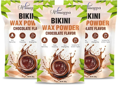 HIMAYYA Chocolate Flavour Bikini Wax Powder for Women, Painless Body Hair Removal Wax Powder(360 g, Set of 3)