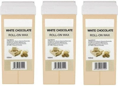 GLOW FIRST White Chocolate Roll-On Wax Kit (Set of 3 Refill Wax) Wax(100 ml, Set of 100)