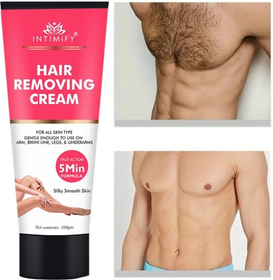 INTIMIFY Hair Removal Cream, For Men & Women Removes Unwanted Hair In 5 Minutes Cream(100 g)