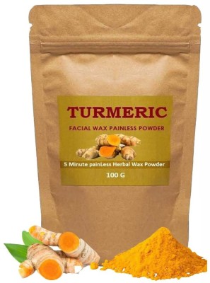 MYEONG Turmeric Facial Wax Powder for Hair Removal on Face Painless Herbal Women Powder(100 g)