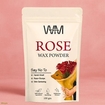 Winym Rose Wax Powder Bright & Silky Herbal Wax with Nourishing Extracts Powder(100 g)