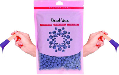 Wonholli Hard Wax Beads for Sensitive Skin - Face, Eyebrow, Legs Hair Removal at Home Wax(100 g)