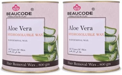 Beaucode PROFESSIONAL ALOE VERA HAIR REMOVING WAX 800 GM Wax (800 g) Pack of 2 Wax(800 g, Set of 2)