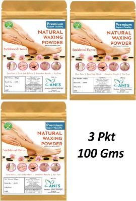 ANI'S Sandalwood Hair Removal Wax Powder-Instant Hair Remover- No Pain Men and Women Wax(300 g, Set of 3)